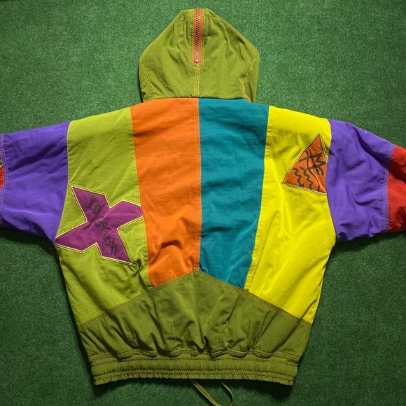 Vintage Womens Henri Charles Colsenet Nature Liberty Geneva Ski Jacket 42 - Picture 3 of 6